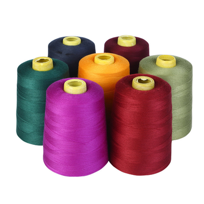 ในสต็อค สายพอลิเอสเตอร์ Hilos De Coser สีแข็ง สับ 100% สายพอลิเอสเตอร์ สายเย็บพอลิเอสเตอร์ 40/2