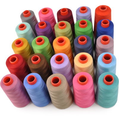 ในสต็อค สายพอลิเอสเตอร์ Hilos De Coser สีแข็ง สับ 100% สายพอลิเอสเตอร์ สายเย็บพอลิเอสเตอร์ 40/2