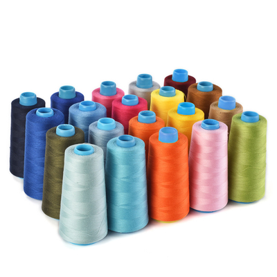 40/2 50/2 100% สปันพอลิเอสเตอร์เส้นเย็บ 3000/4000/5000m สี