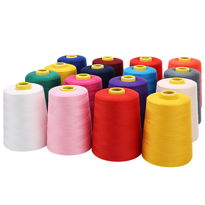 40s/2 สีดํา สีขาว สีแดง หลายสี 100% โพลิเอสเตอร์ ผ้าเย็บ 3000Y 5000Y 10000 ยาร์ด
