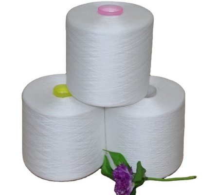 20/2 40/2 60/2 80/2 Yizheng สายใยสด ขาว 100% โพลิเอสเตอร์ แหวน สปัน ยาง ราคา