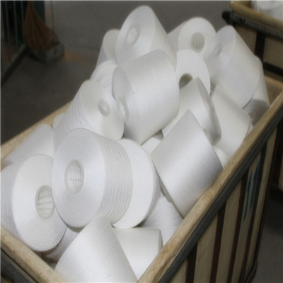 40s/2 100% โพลีเอสเตอร์ คอร์ส สปัน ไนน์ สีขาวดิบ ไนน์โพลีเอสเตอร์อุตสาหกรรม