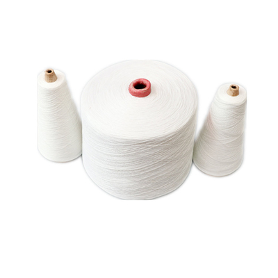 สีขาวสดใส สีแหวน สปัน 100% สายพอลิเอสเตอร์ 40/2, 40/3