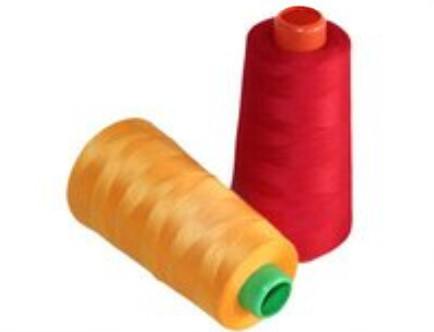 สต็อคล็อต สี 40/2 100% โพลีเอสเตอร์ ไหมเย็บ 3000Yards/Cone