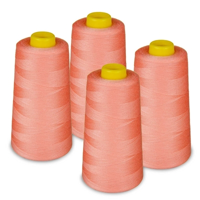 หลายสี 30/2 30/2 100% โพลิเอสเตอร์ สปัน ใยเย็บ ความแข็งแรงสูง