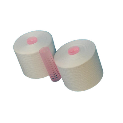 สีขาว 100% โพลีเอสเตอร์ สปันยางวง 40s/2 40s/3