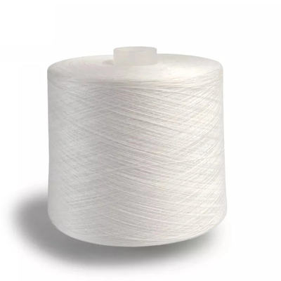 AA/AAA เกรด 60/2 60/3 สีขาวดิบ 100% โพลีเอสเตอร์
