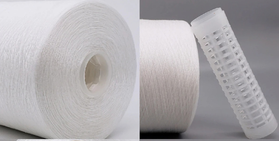 40/3 สีขาวสด 100% ผ้าพอลิเอสเตอร์ สปัน ใยเย็บพอลิเอสเตอร์ความแข็งแรงสูง