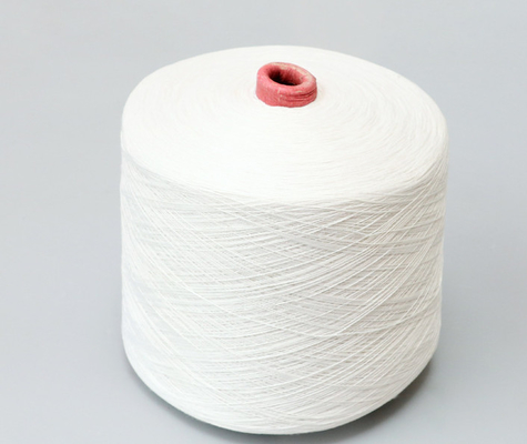 สีขาวสด 20/2 40/2 100% โพลิเอสเตอร์ แหวน สปันยาง ผ้าเย็บ