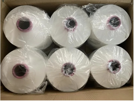 สายใยพอลิเอสเตอร์ 100% DTY สีขาวสด 150/36 150/48 150/144 150/48/2