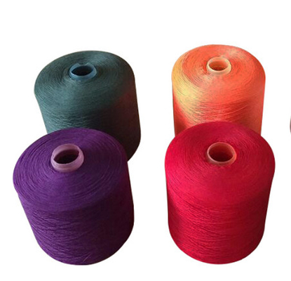 20/2, 40/2, 60/2 สี สาย 100% โพลีเอสเตอร์ แหวน สปัน สายสี