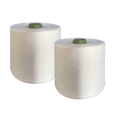 ผู้ผลิต 50/2 สีขาวสด 100% โพลิเอสเตอร์ สปันยางสําหรับการเย็บ