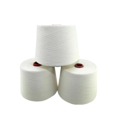 60/2 Bright Raw White 100% โพลีเอสเตอร์ปั่นเส้นด้ายบนกรวยกระดาษ