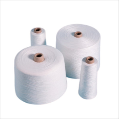 40/2 สีขาว 100% โพลิเอสเตอร์ สปันยางบนกระดาษ คอน 1.67kgs / คอน