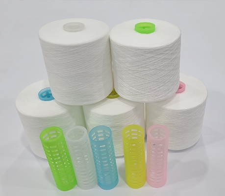 20s/2, 40s/2 60s/2 100% โพลีเอสเตอร์ คอร์ส สปัน ไฮร์น แพรว สีขาว โพลีเอสเตอร์ สับไฮร์น
