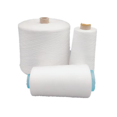 100 สปัน โพลีเอสเตอร์ยางดิบ สีขาว สายผูก เนื้อ Ne 20S 30S 40S 42S 45S 60S โพลีเอสเตอร์ยาง