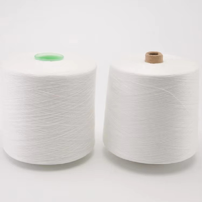 100 สปัน โพลีเอสเตอร์ยางดิบ สีขาว สายผูก เนื้อ Ne 20S 30S 40S 42S 45S 60S โพลีเอสเตอร์ยาง