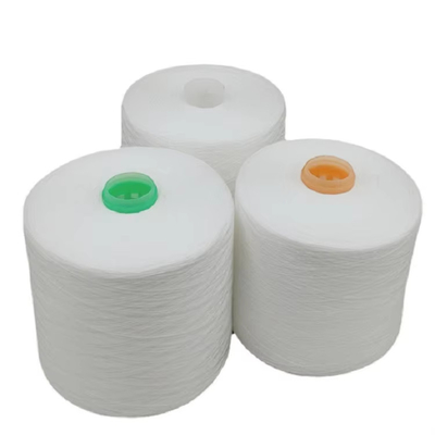 100 สปัน โพลีเอสเตอร์ยางดิบ สีขาว สายผูก เนื้อ Ne 20S 30S 40S 42S 45S 60S โพลีเอสเตอร์ยาง