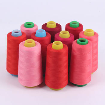 สินค้ายอดขายคุณภาพสูง สายเย็บราคาถูก 50/2 40/2 100 สายพอลิเอสเตอร์สําหรับเย็บ