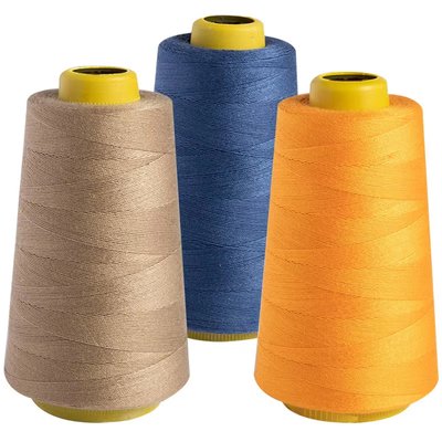 20/2 3000m 100% โพลีเอสเตอร์ สปัน ผ้าเย็บ สีขาว สีดํา