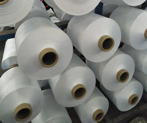 เส้นด้ายโพลีเอสเตอร์ DTY 150D/48F สีขาวดิบ สำหรับเครื่องถัก