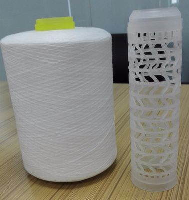 จักรเย็บผ้าทอผ้าดิบเส้นด้ายสีขาวกรวยกระดาษ 20/2 30/2 40/2 ความต้านทานการกัดกร่อน