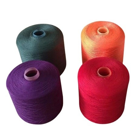 40/2 20/2 60/2 100% โพลิเอสเตอร์ แหวน สปัน สายสีสําหรับเครื่องแต่งกาย