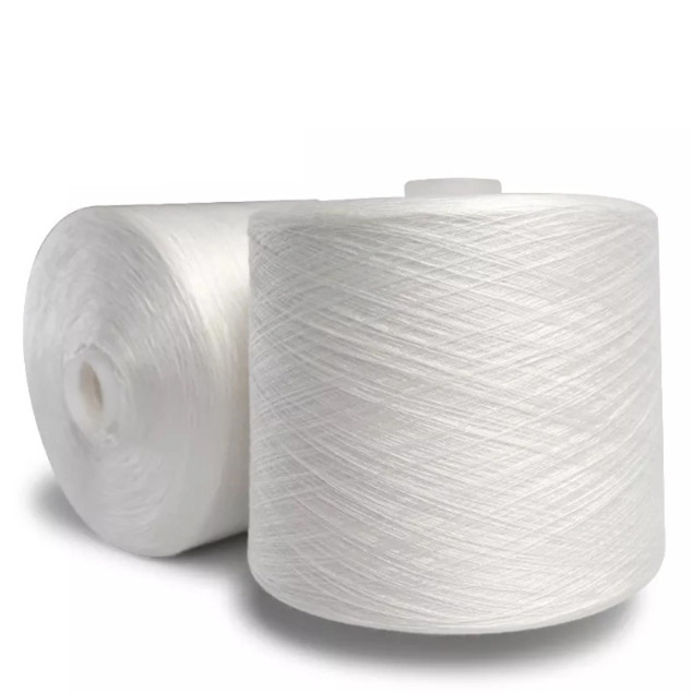 ขายร้อน 40/2 40s/3 ขาวสด 100% โพลิเอสเตอร์แหวน สปัน สายเย็บราคาโรงงาน